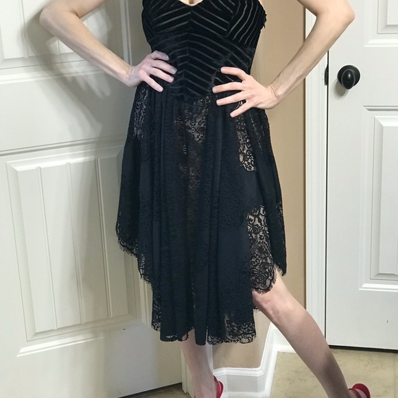 Free People Black Lace Dress. size 0 - Picture 7 of 13